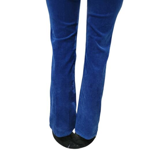 Cleo + Wolf Women's Corduroy Jeans Size 29 Navy Blue High Rise Bootcut‎ Flare - Picture 12 of 16